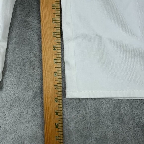 Belle By Kim Gravel White Capri Pants Size 8P Cotton Blend Stretch a0216 - Picture 9 of 10